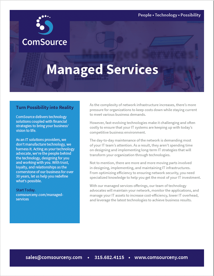 Managed Services Data Sheet